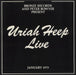 Uriah Heep Live UK 2-LP vinyl record set (Double LP Album) BRSP1