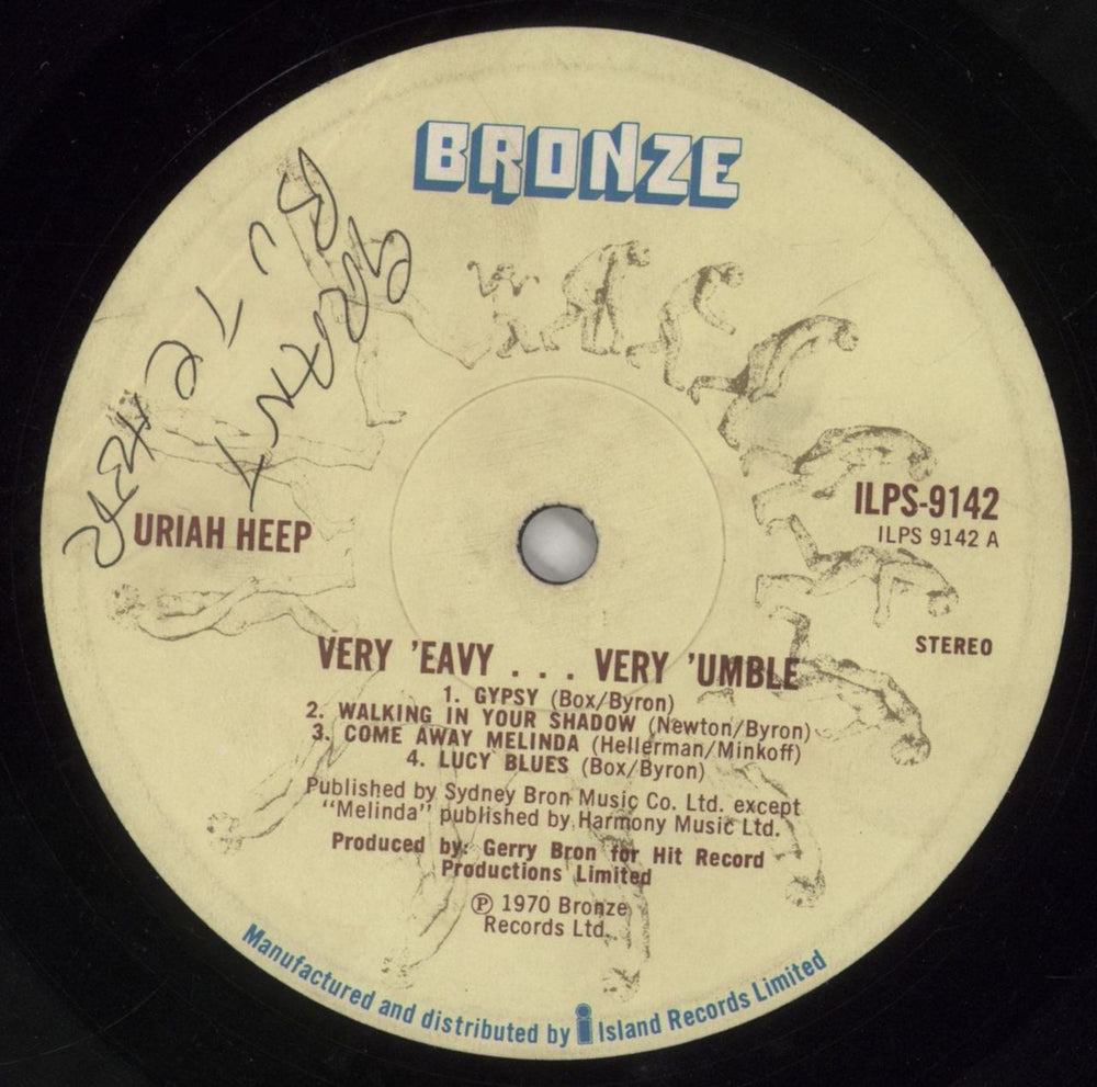 Uriah Heep Very 'Eavy Very 'Umble - VG UK vinyl LP album (LP record) URILPVE862922