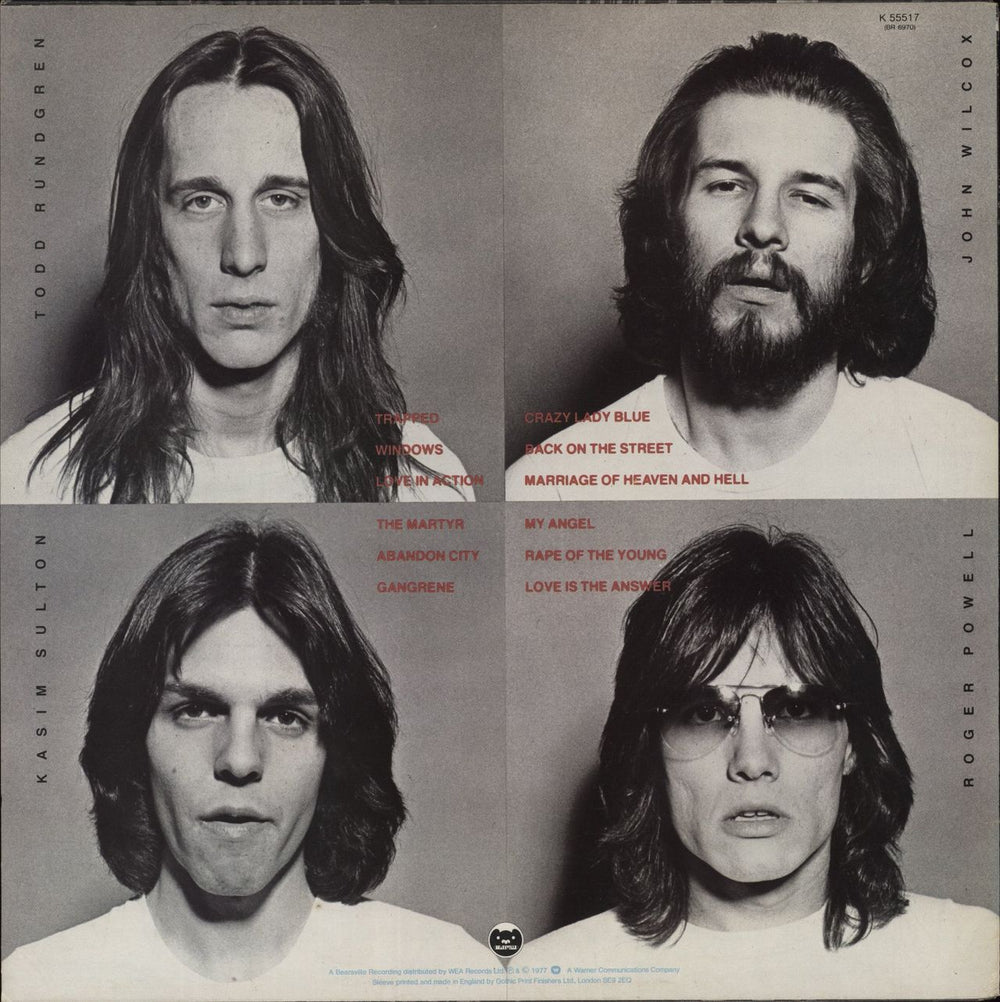 Utopia (US) Oops! Wrong Planet UK vinyl LP album (LP record)