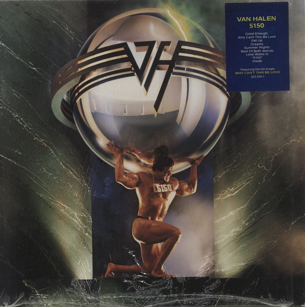 Van Halen 5150 - Fifty-One-Fifty - Hype Stickered UK vinyl LP album (LP record) W5150