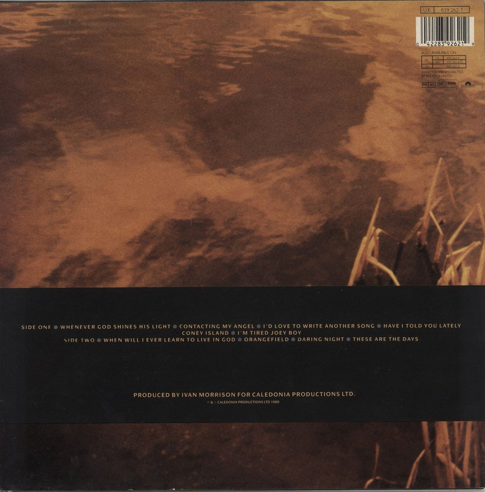 Van Morrison Avalon Sunset UK vinyl LP album (LP record) 042283926219