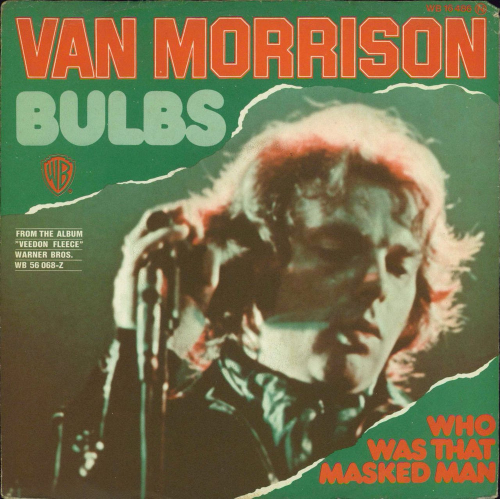 Van Morrison Bulbs + pr German Promo 7" vinyl single (7 inch record / 45) WB16486