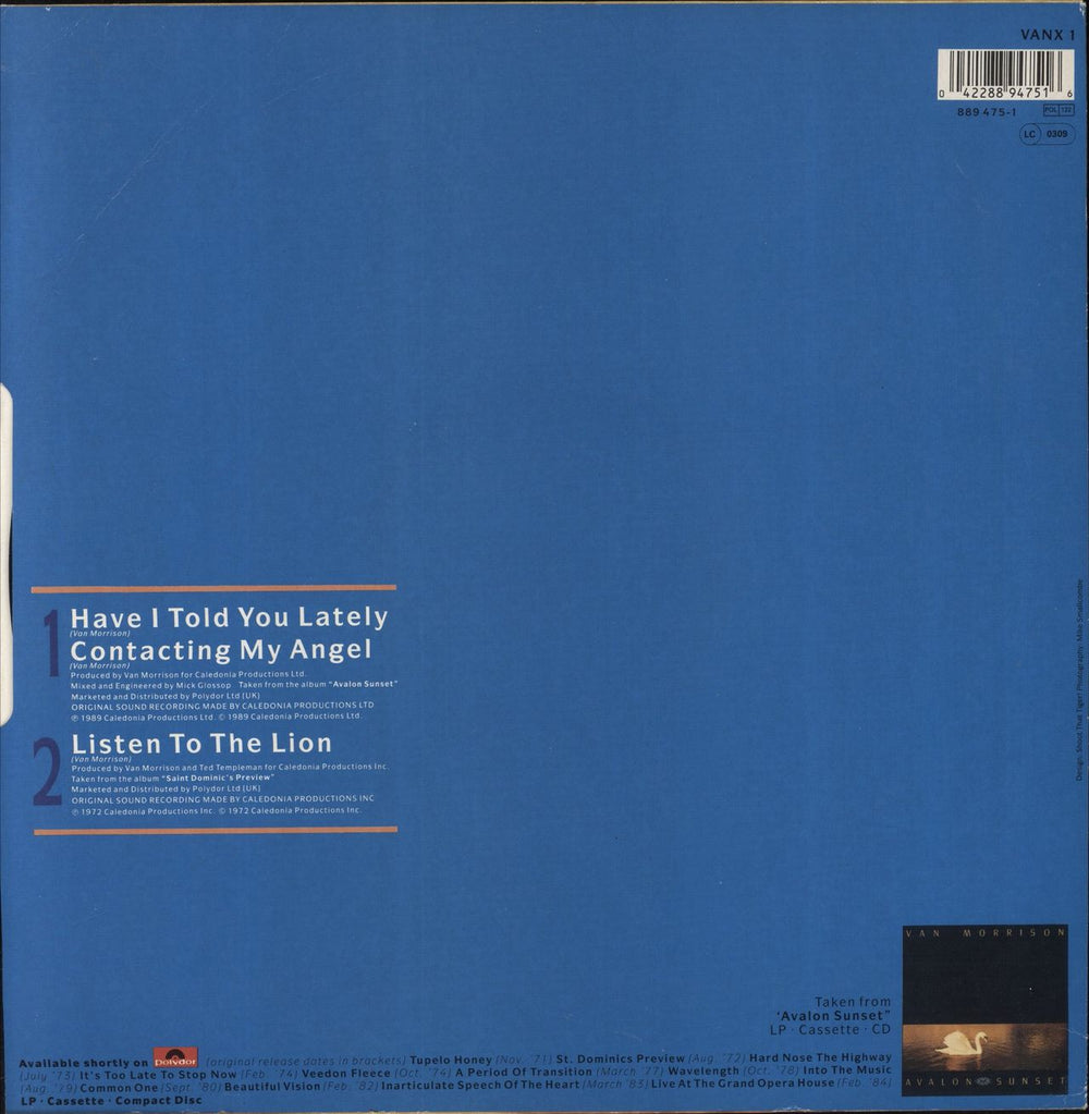 Van Morrison Have I Told You Lately UK 12" vinyl single (12 inch record / Maxi-single) 042288947516