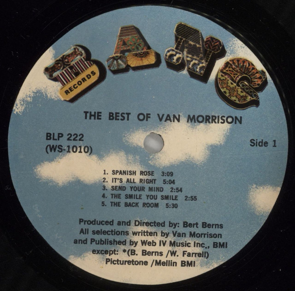 Van Morrison The Best Of Van Morrison US vinyl LP album (LP record) VMOLPTH877468
