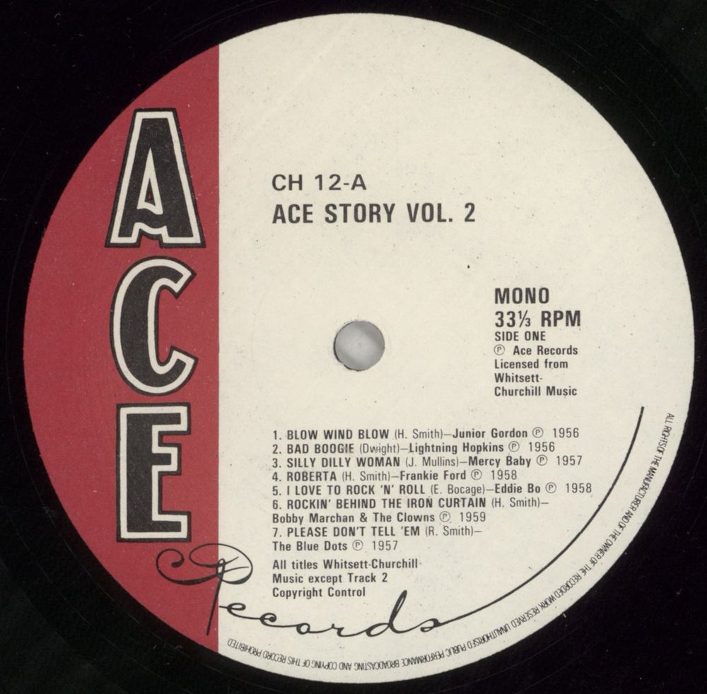 Various-50s/Rock & Roll/Rockabilly Ace Story (Volume Two) UK vinyl LP album (LP record) 50VLPAC602774