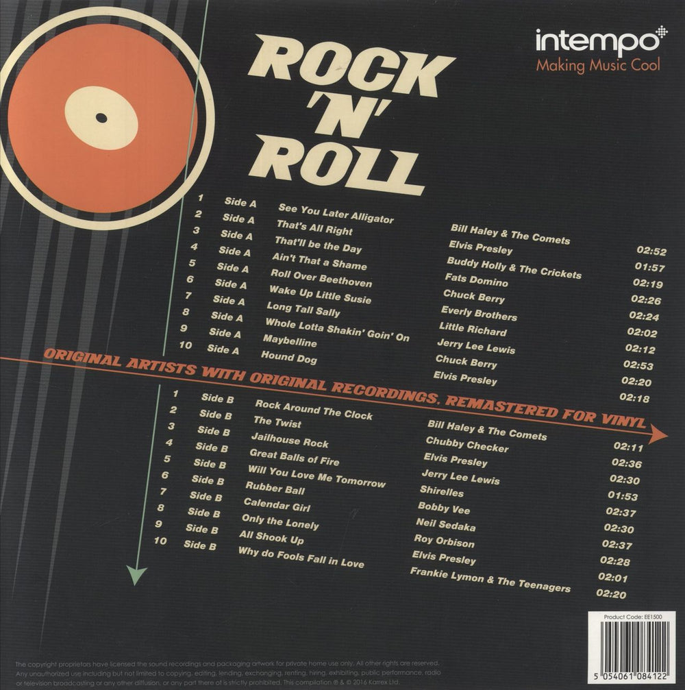 Various-50s/Rock & Roll/Rockabilly Rock 'N' Roll Best Of The 50's UK vinyl LP album (LP record) 5054061084122