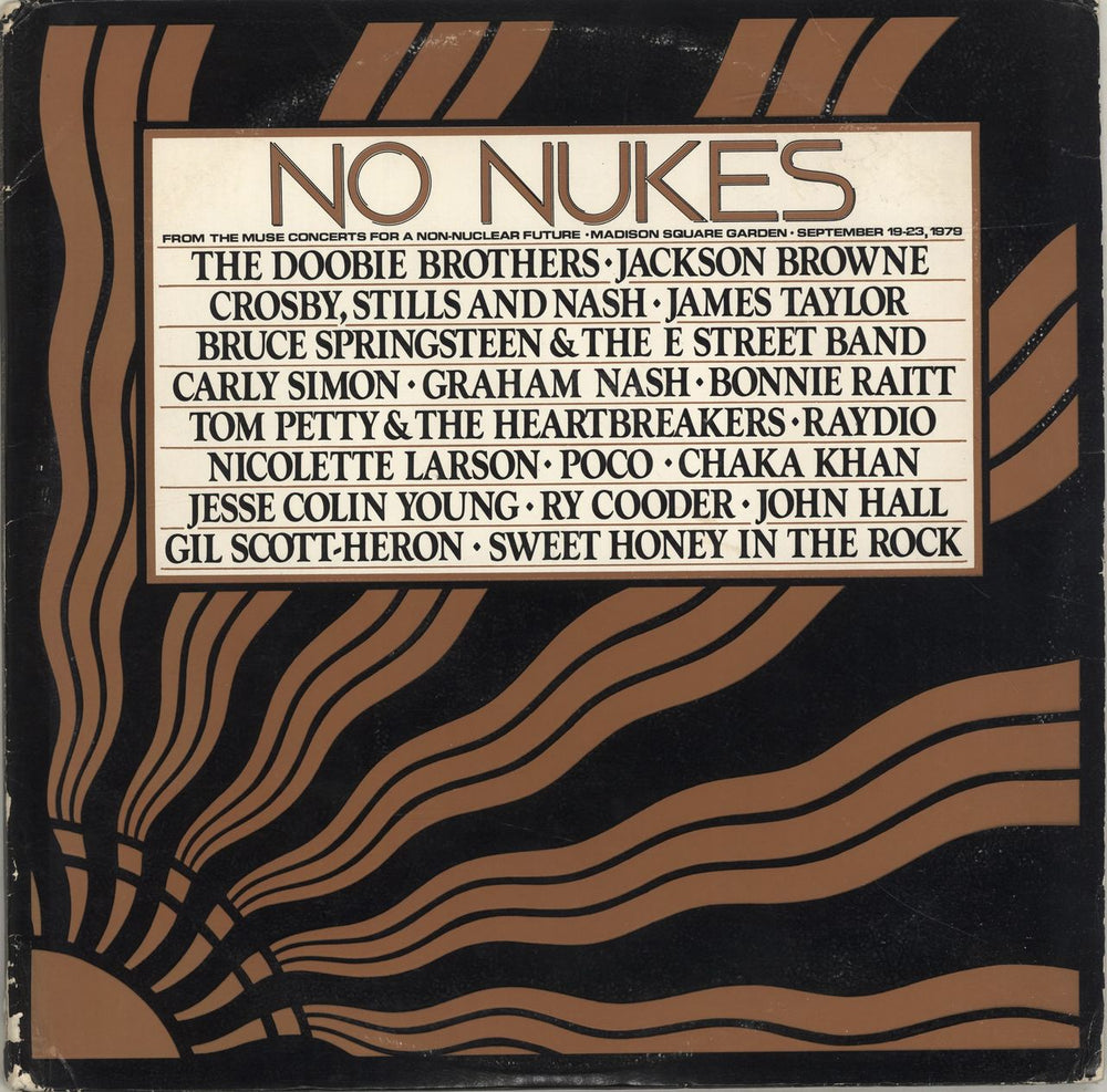 Various-60s & 70s No Nukes - VG US 3-LP vinyl record set (Triple LP Album) ML-801