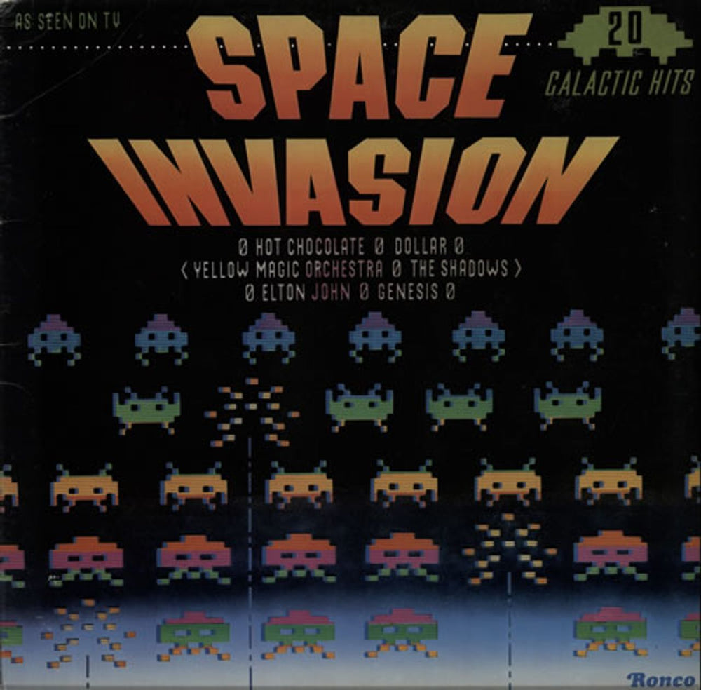 Various-60s & 70s Space Invasion UK vinyl LP album (LP record) RTL2051