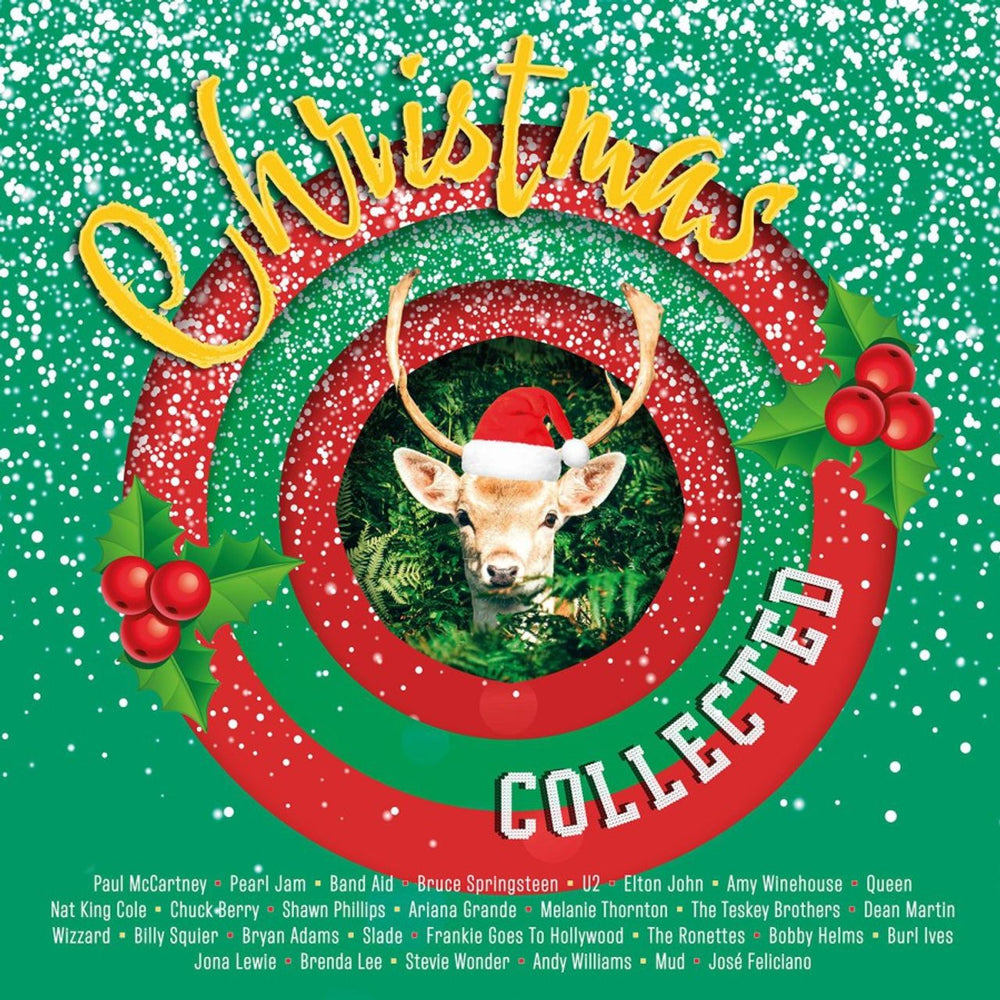 Various Artists Christmas Collected - Green & Red Vinyl 180 Gram UK 2-LP vinyl record set (Double LP Album) MOVLP3543