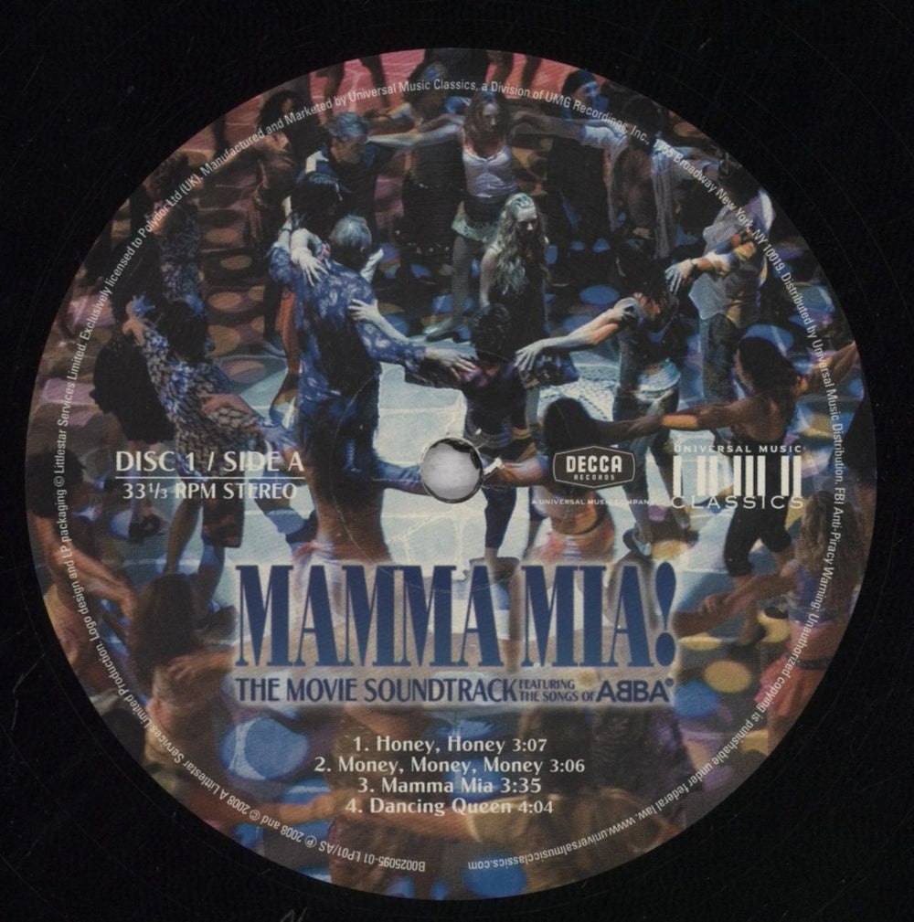 Various Artists Mamma Mia! The Movie Soundtrack Featuring The Songs Of ABBA UK 2-LP vinyl record set (Double LP Album) VAR2LMA846128