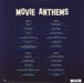 Various Artists Movie Anthems UK 2-LP vinyl record set (Double LP Album) 5014797896208