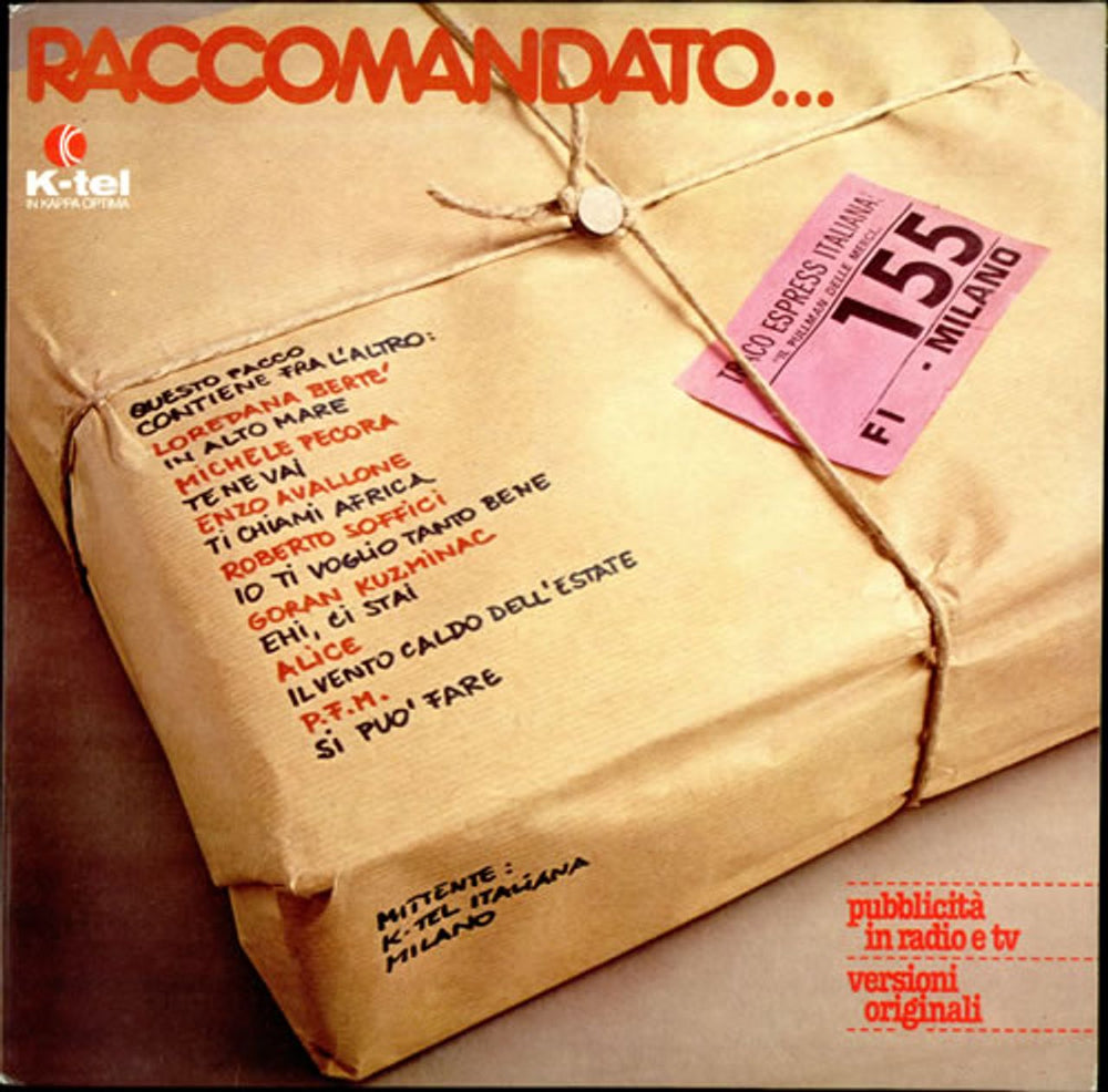 Various Artists Raccomandato Italian vinyl LP album (LP record) TI155