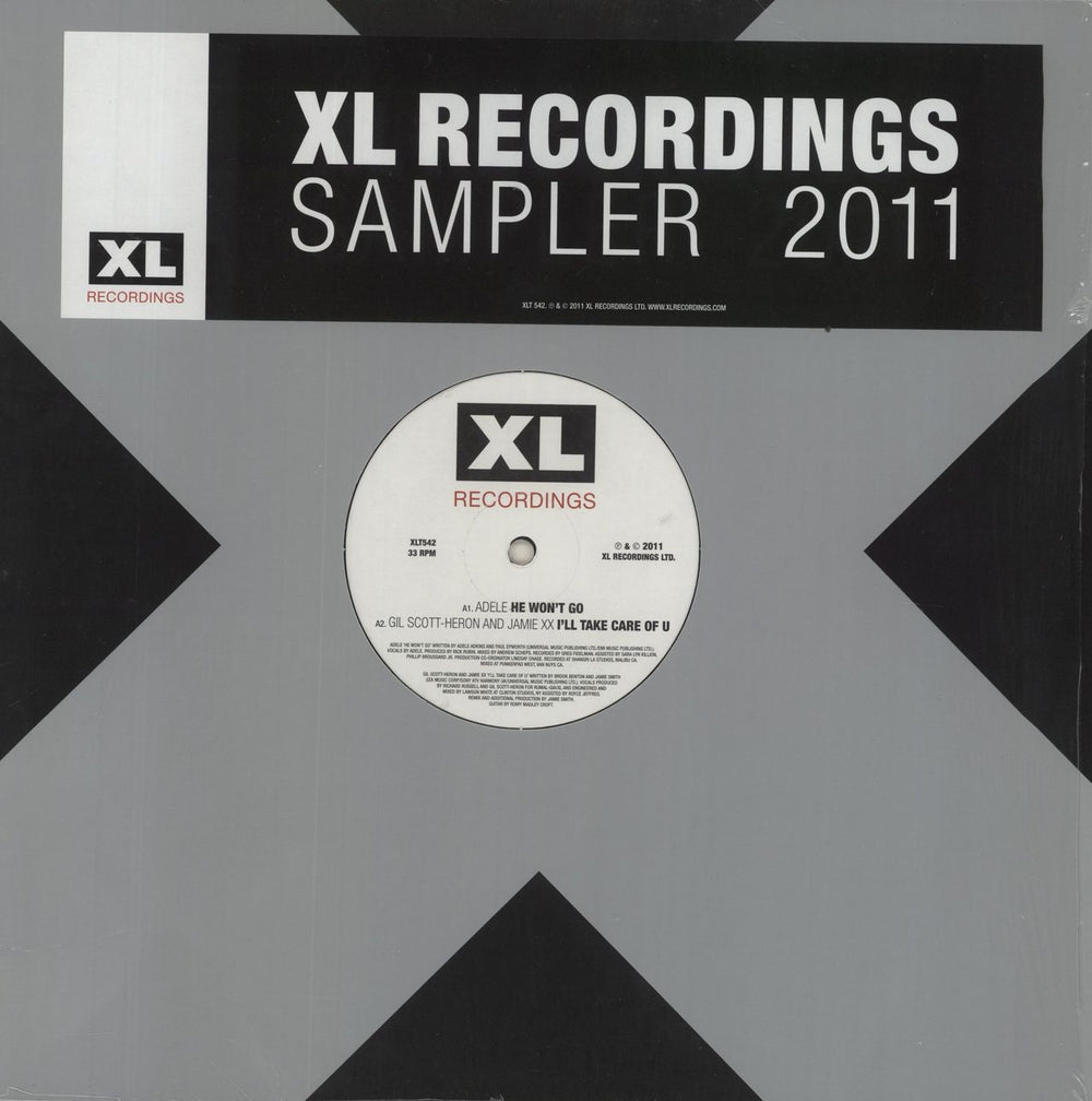 Various Artists XL Recordings Sampler 2011 UK Promo 2-LP vinyl record set (Double LP Album) XLT542