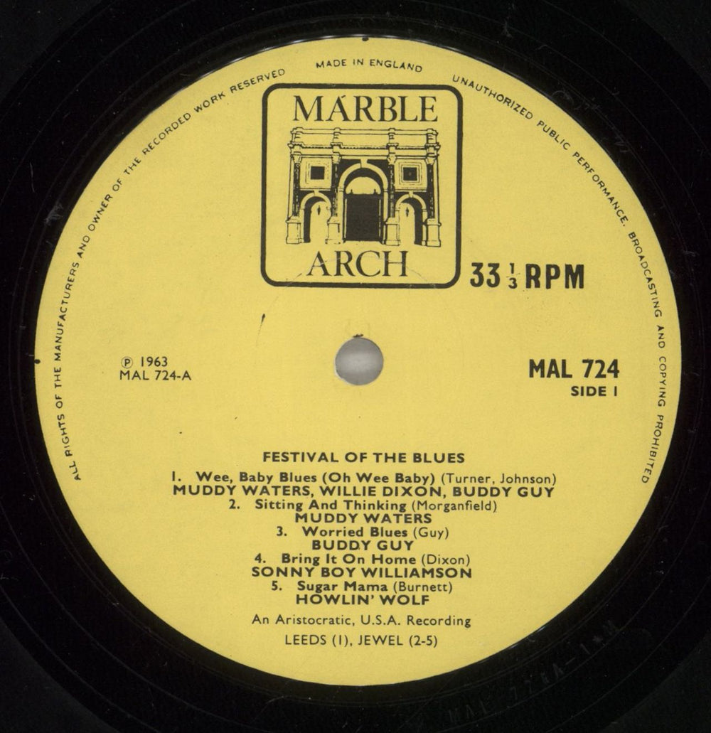 Various-Blues & Gospel Festival Of The Blues UK vinyl LP album (LP record) V-BLPFE479974