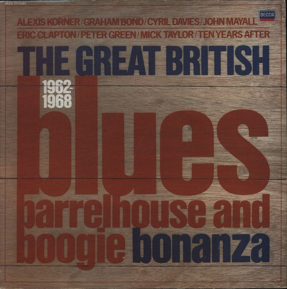 Various-Blues & Gospel The Great British Blues: Barrelhouse And Boogie Bonanza UK vinyl LP album (LP record) TAB53