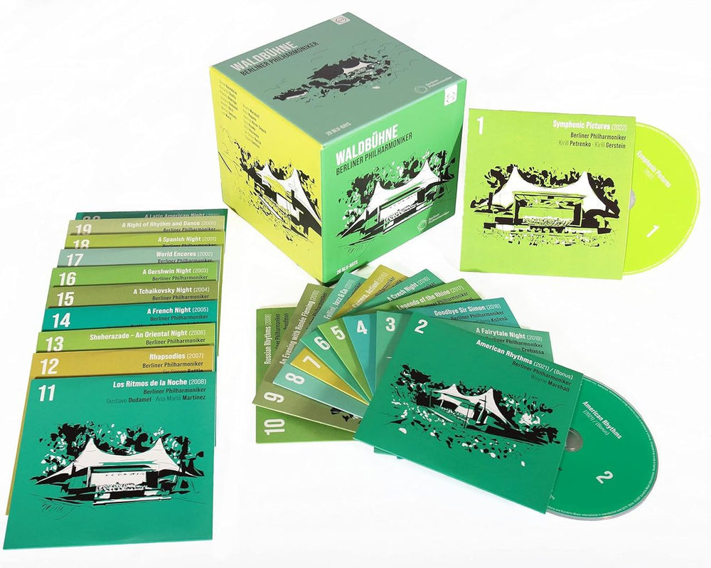 Various-Classical & Orchestral Waldbühne Berliner Philharmoniker - 20 x Blu-Ray Disc Set - Sealed UK Blu Ray DVD 880242695147