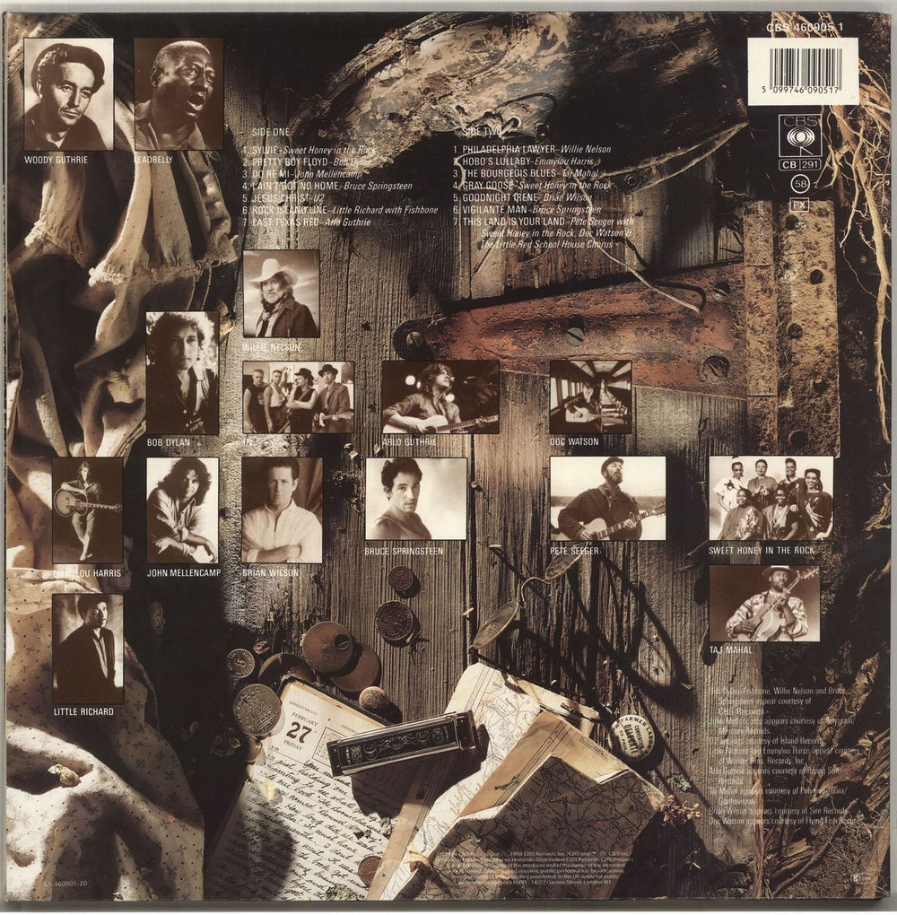 Various-Country Folkways: A Vision Shared - Stickered sleeve UK vinyl LP album (LP record) 5099746090517