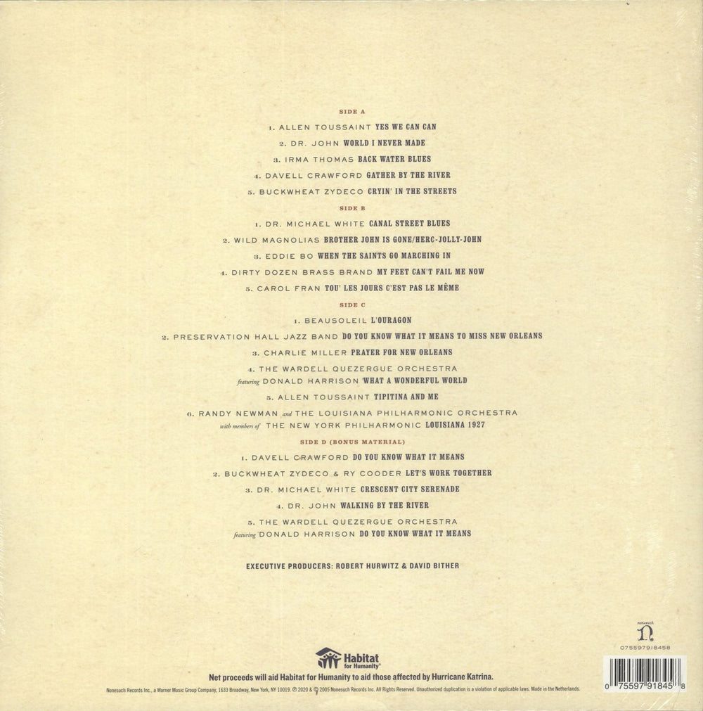 Various-Country Our New Orleans 2005, A Benefit Album - Sealed UK 2-LP vinyl record set (Double LP Album) 075597918458