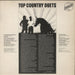 Various-Country Top Country Duets UK vinyl LP album (LP record)