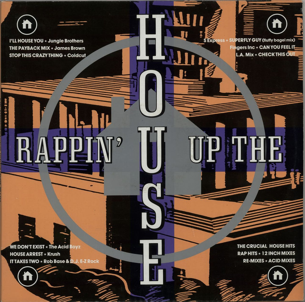 Various-Dance Rappin' Up The House UK 2-LP vinyl record set (Double LP Album) NE1428