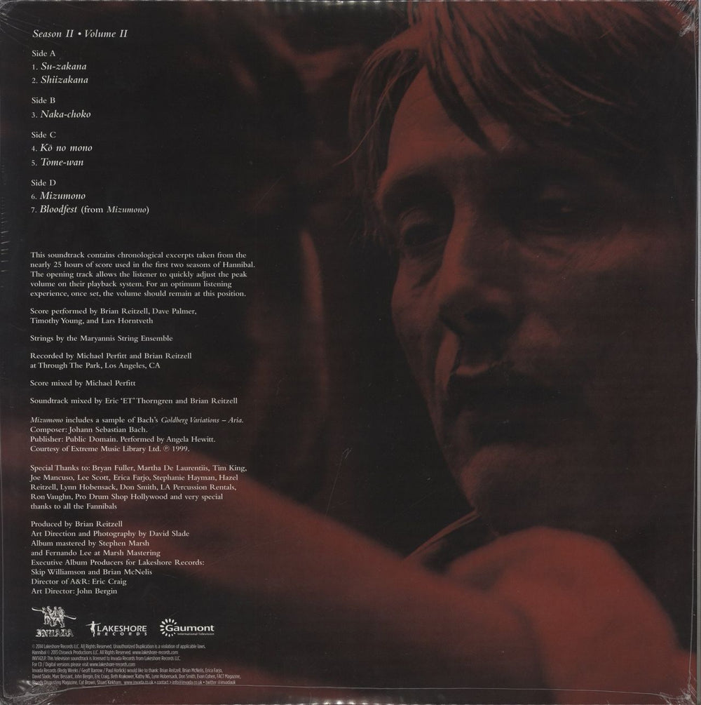 Various-Film, Radio, Theatre & TV Hannibal: Season 2 - Volume 2 - Sealed UK vinyl LP album (LP record) 5055869507103