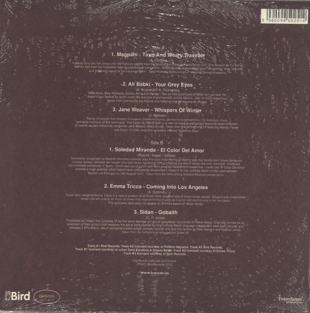 Various-Folk Bird Songs - Sealed - RSD US 10" vinyl single (10 inch record) 5060099502514