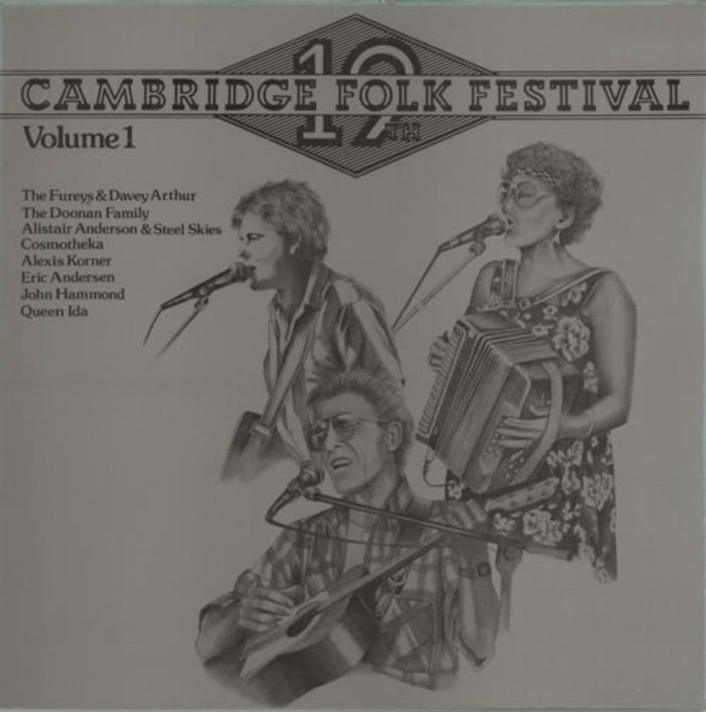 Various-Folk Nineteenth Cambridge Folk Festival UK vinyl LP album (LP record) DEL306