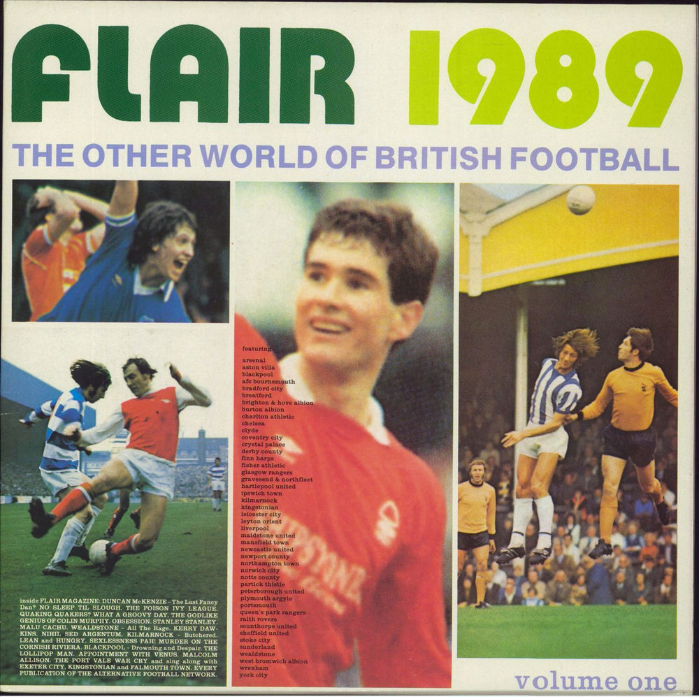 Various-Football & Sport Flair 1989 (The Other World Of British Football) Volume One UK 2-LP vinyl record set (Double LP Album) SPICE1