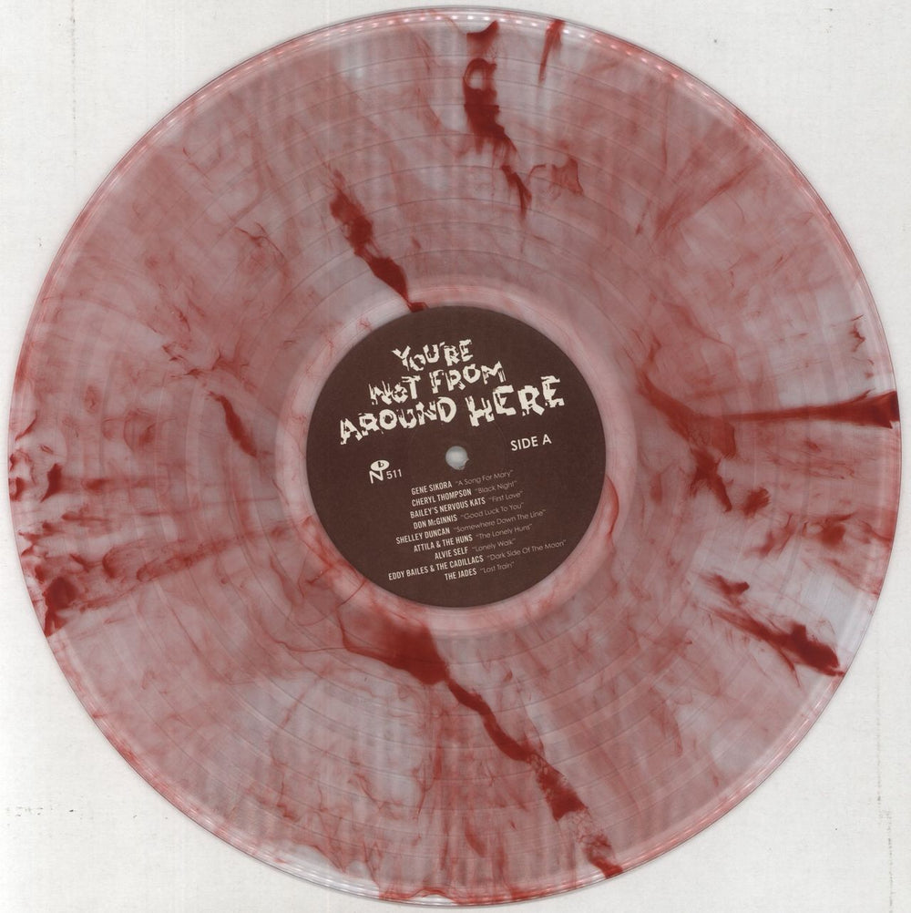 Various-Garage Psych You're Not From Around Here - Red Clear Swirl 'Blood Drop' Vinyl US vinyl LP album (LP record) 7I7LPYO858189