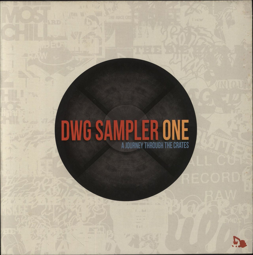 Various-Hip Hop & Rap DWG Sampler One [A Journey Through The Crates] - Promo - Orange Vinyl UK Promo vinyl LP album (LP record) DWGSAMP001