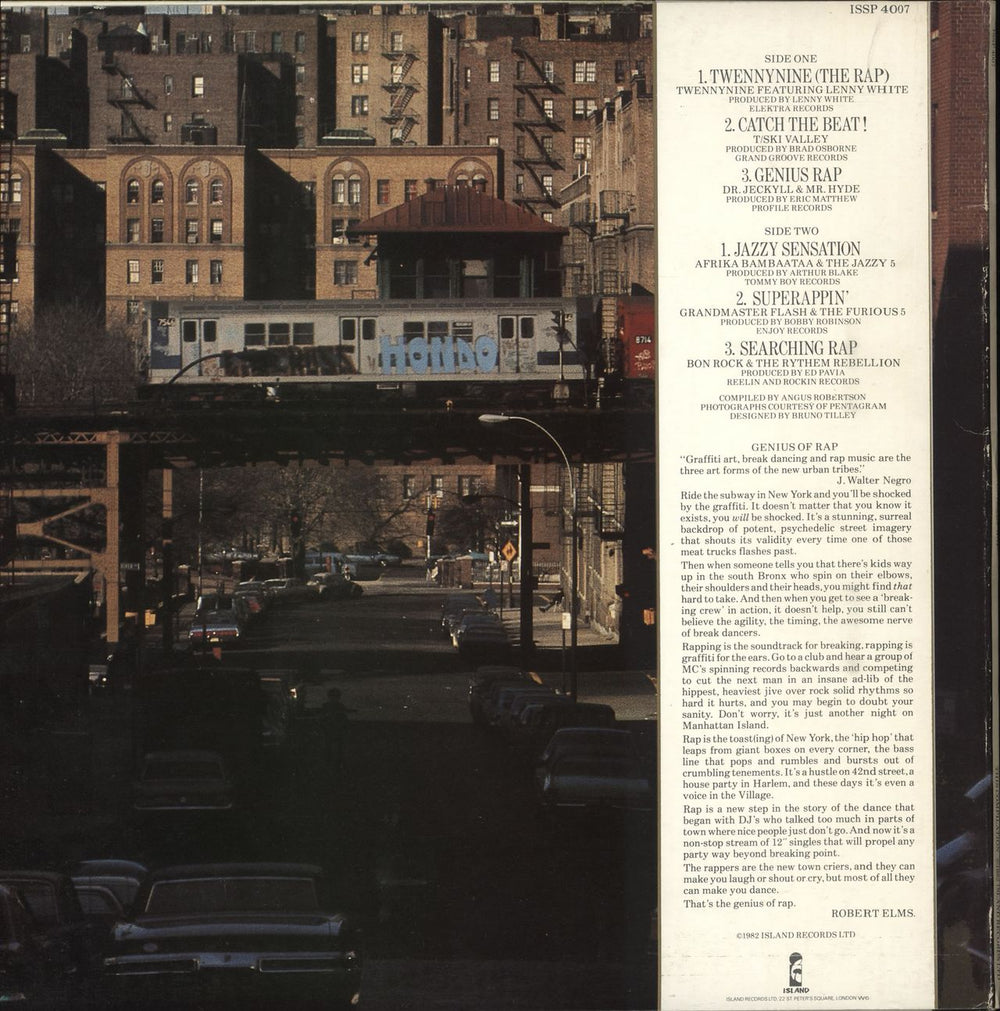 Various-Hip Hop & Rap Genius Of Rap + Bonus 12" UK 2-LP vinyl record set (Double LP Album)