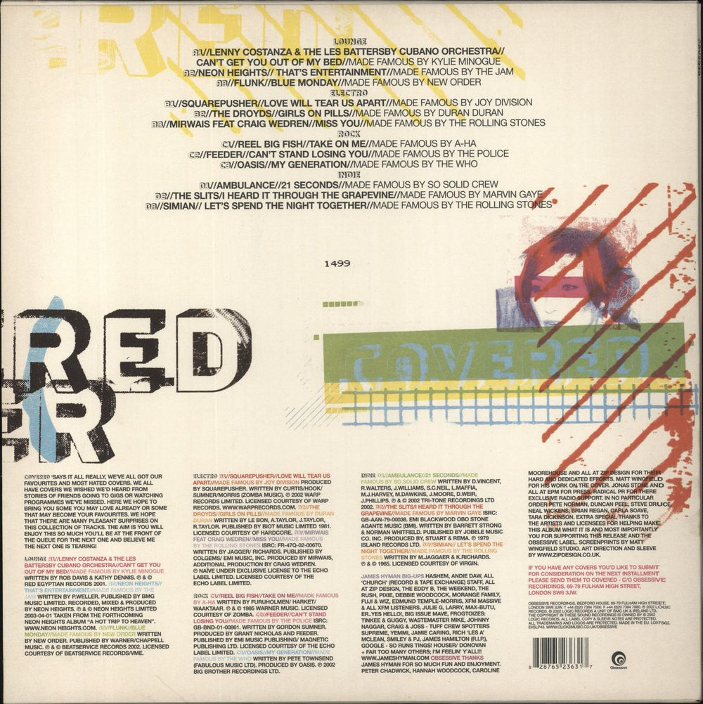 Various-Indie Covered UK 2-LP vinyl record set (Double LP Album) 828765236317