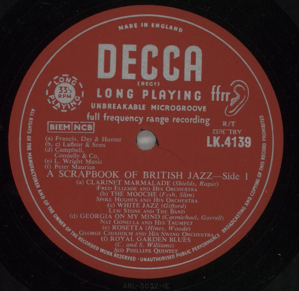 Various-Jazz Scrapbook Of British Jazz UK vinyl LP album (LP record) V-JLPSC477138