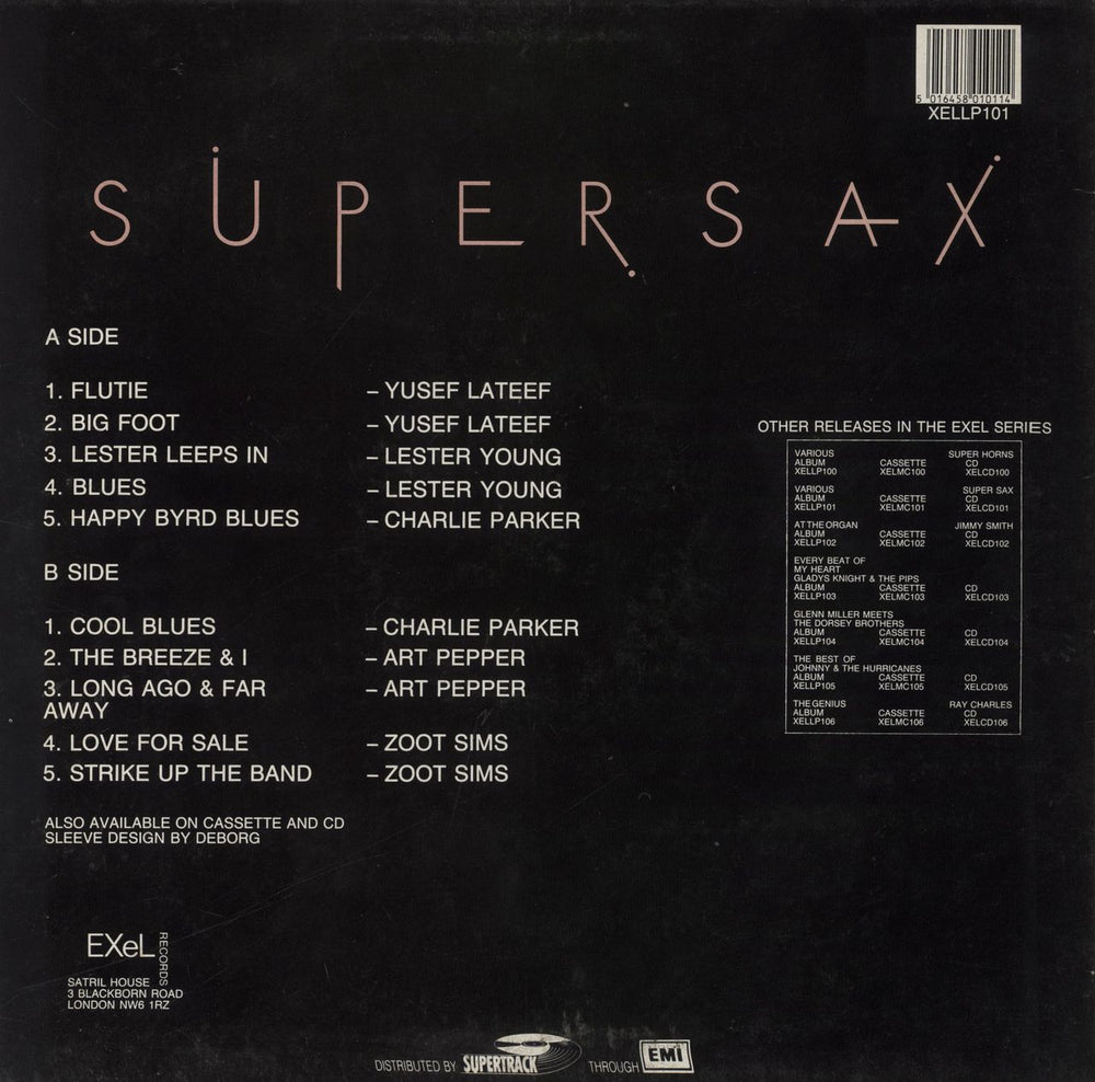 Various-Jazz Supersax UK vinyl LP album (LP record) 5016458010114