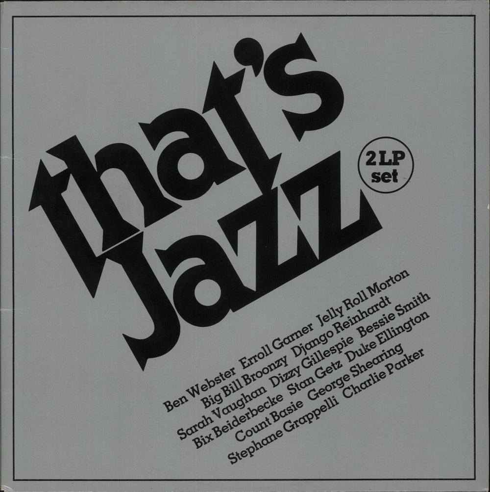 Various-Jazz That's Jazz Dutch 2-LP vinyl record set (Double LP Album) DGR2003