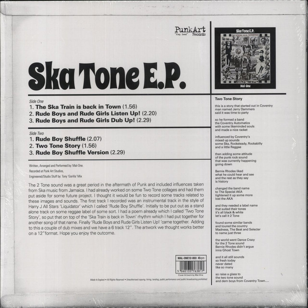Various-Mod & 2-Tone Ska Tone EP UK 12" vinyl single (12 inch record / Maxi-single) MVA12SK857372