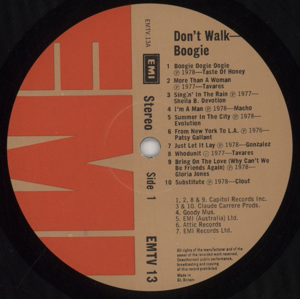 Various-Pop Don't Walk, Boogie UK vinyl LP album (LP record) 7VALPDO564906