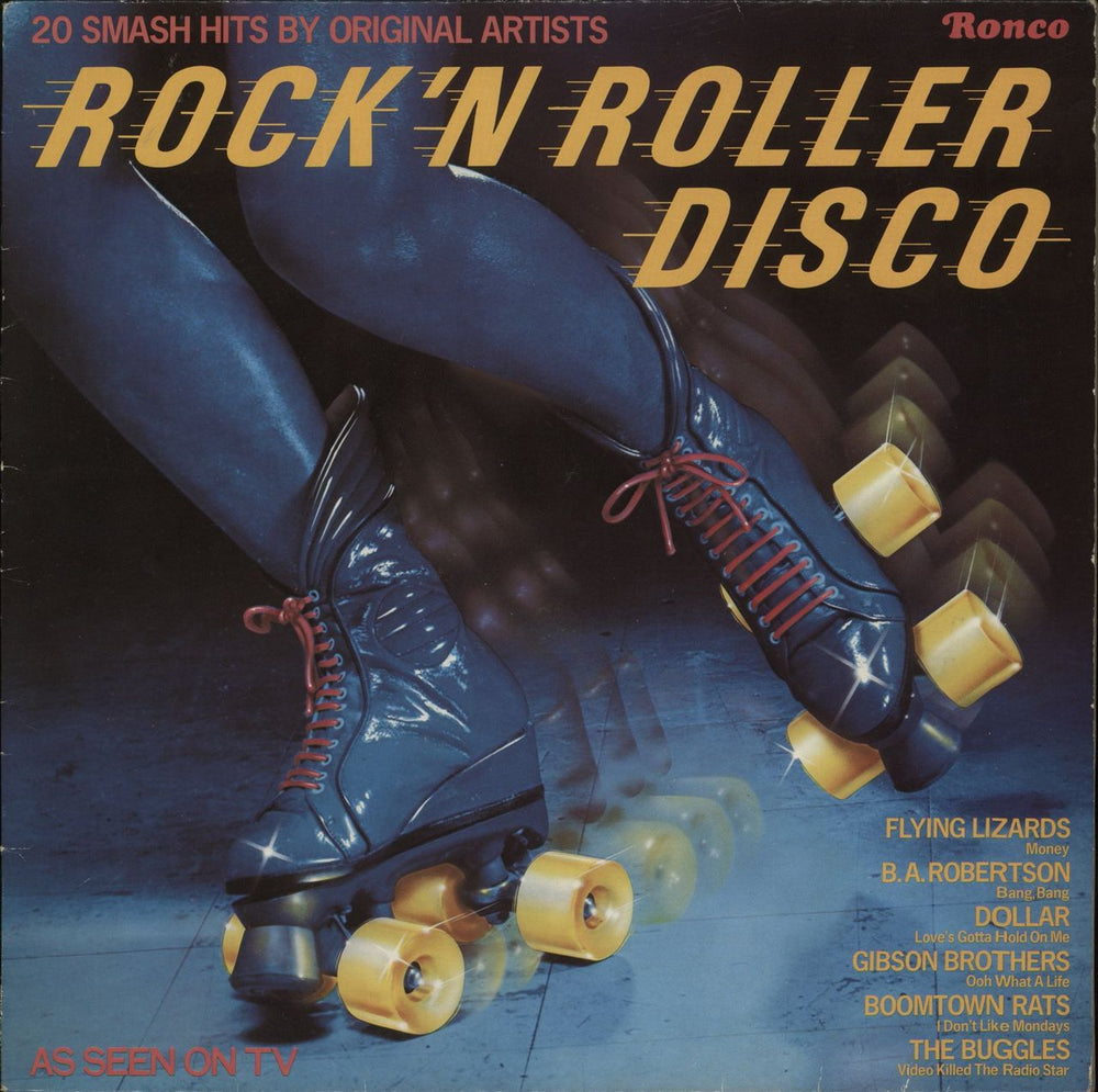 Various-Pop Rock 'N Roller Disco UK vinyl LP album (LP record) RTL2040