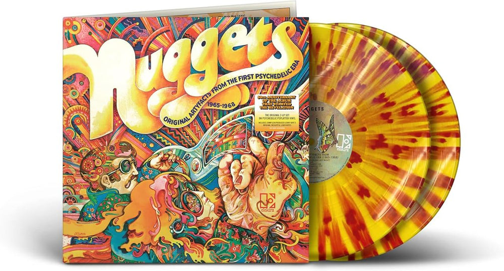 Various-Prog & Psych Nuggets - Original Artyfacts From The First Psychedelic Era - Psplatter Vinyl - Sealed UK 2-LP vinyl record set (Double LP Album) RCV12006R