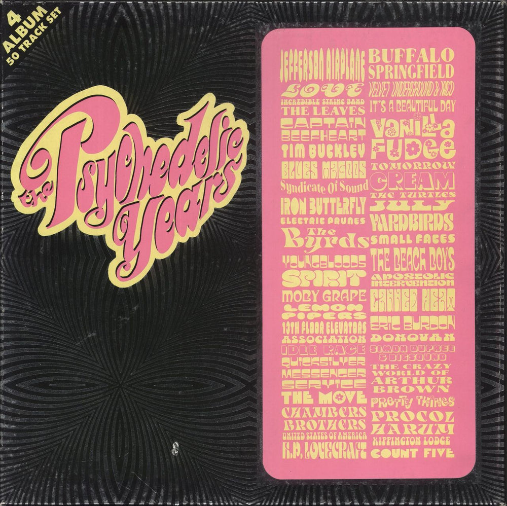 Various-Prog & Psych The Psychedelic Years UK 4-LP vinyl album record set PSDLP47003