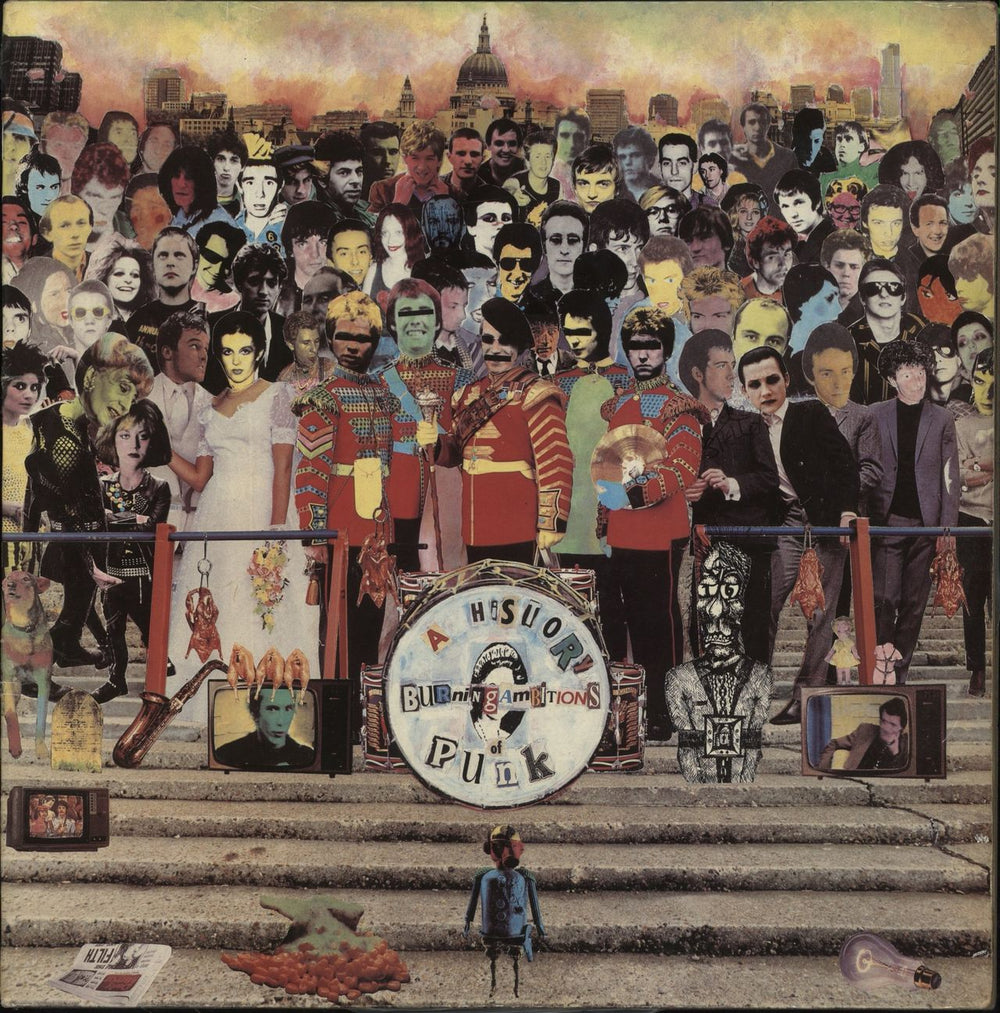 Various-Punk & New Wave Burning Ambitions: A History Of Punk - VG UK 2-LP vinyl record set (Double LP Album) DRED3