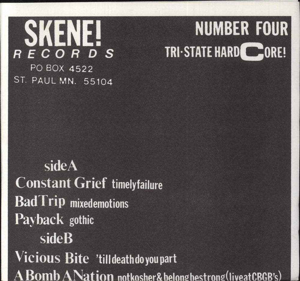 Various-Punk & New Wave Chop Chop US 7" vinyl single (7 inch record / 45)