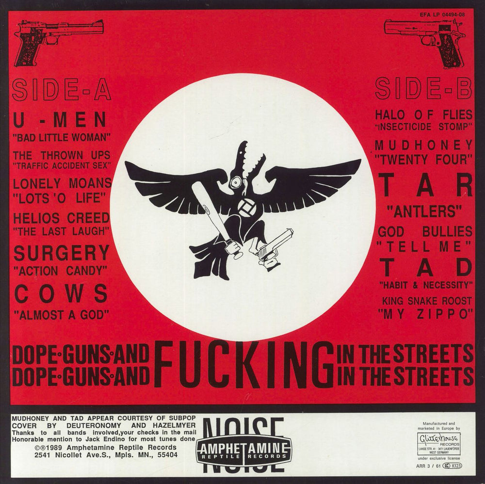 Various-Punk & New Wave Dope-Guns-'N-Fucking In The Streets Volumes 1-3 German vinyl LP album (LP record)