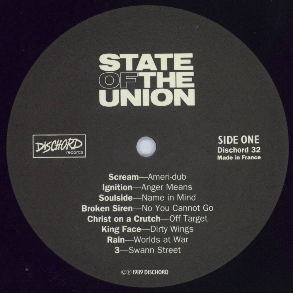 Various-Punk & New Wave State Of The Union - DC Benefit Compilation + Booklet US vinyl LP album (LP record) PVALPST829567