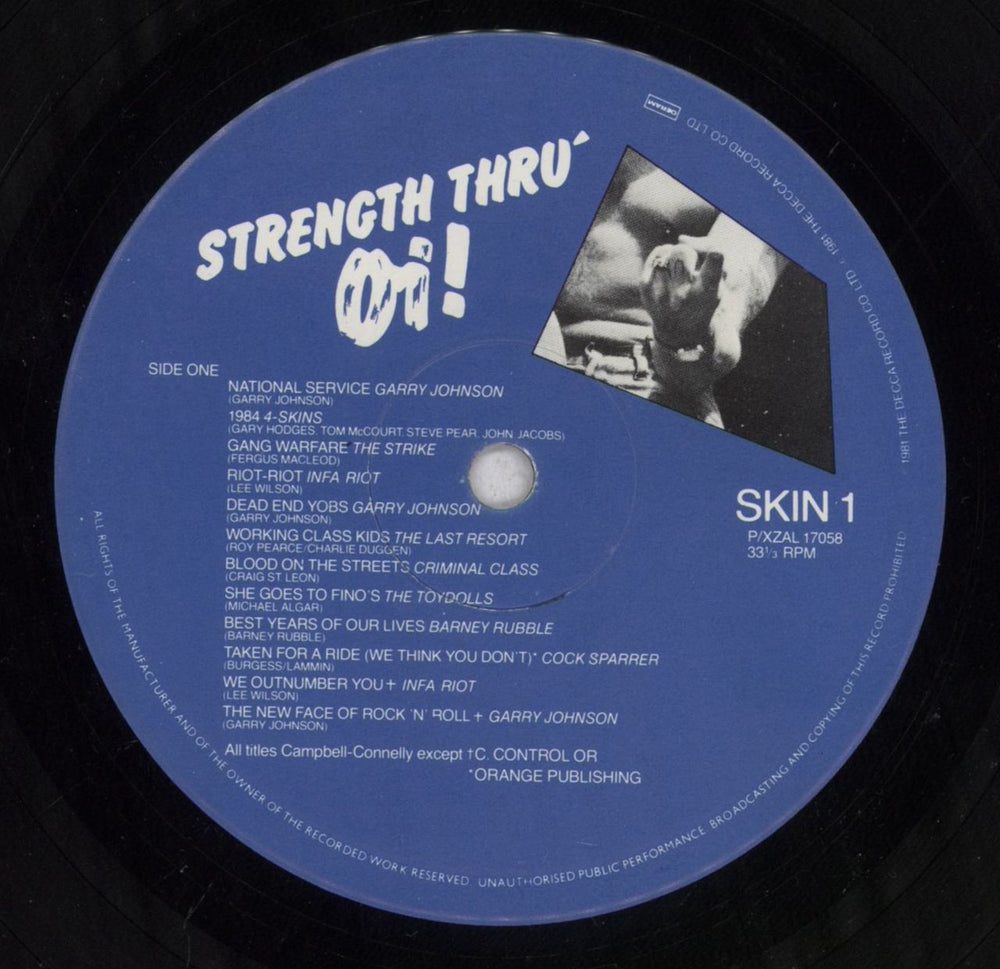 Various-Punk & New Wave Strength Thru Oi! - EX UK vinyl LP album (LP record) PVALPST837223