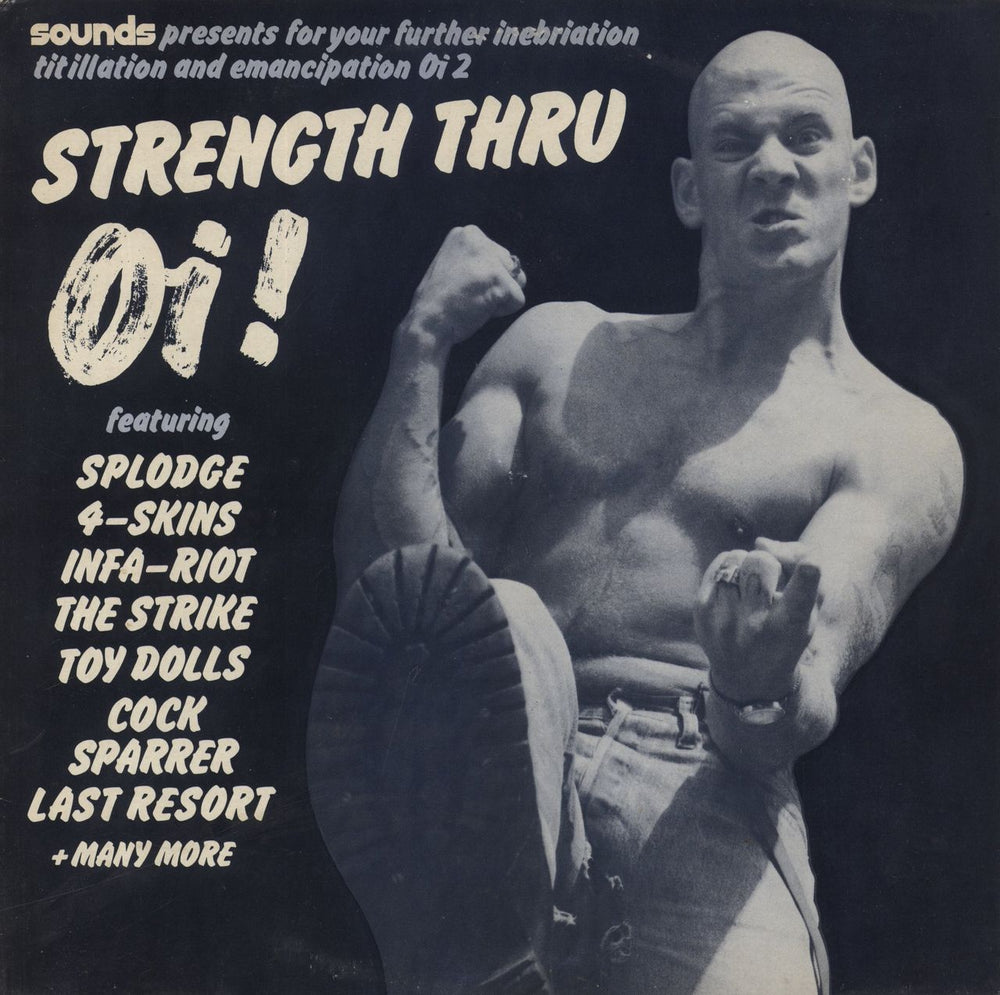 Various-Punk & New Wave Strength Thru Oi! - EX UK vinyl LP album (LP record) SKIN1