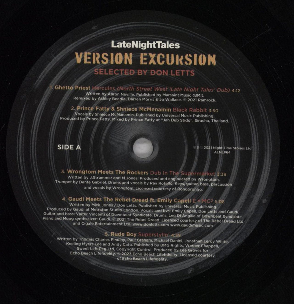 Various-Reggae & Ska Don Letts - LateNightTales [Version Excursion] - 180g - Shrink UK 2-LP vinyl record set (Double LP Album) V-A2LDO840971