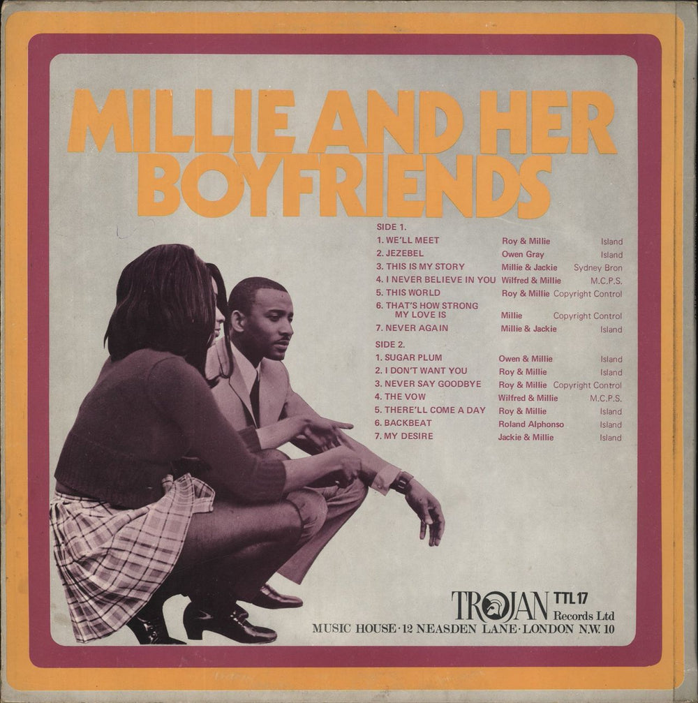 Various-Reggae & Ska Millie And Her Boyfriends UK vinyl LP album (LP record)