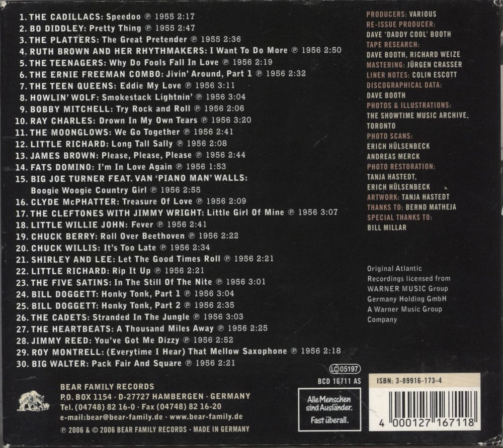 Various-Soul & Funk Blowing The Fuse 1956 - 30 R&B Classics That Rocked The Jukebox In 1956 German CD album (CDLP) 4000127167118