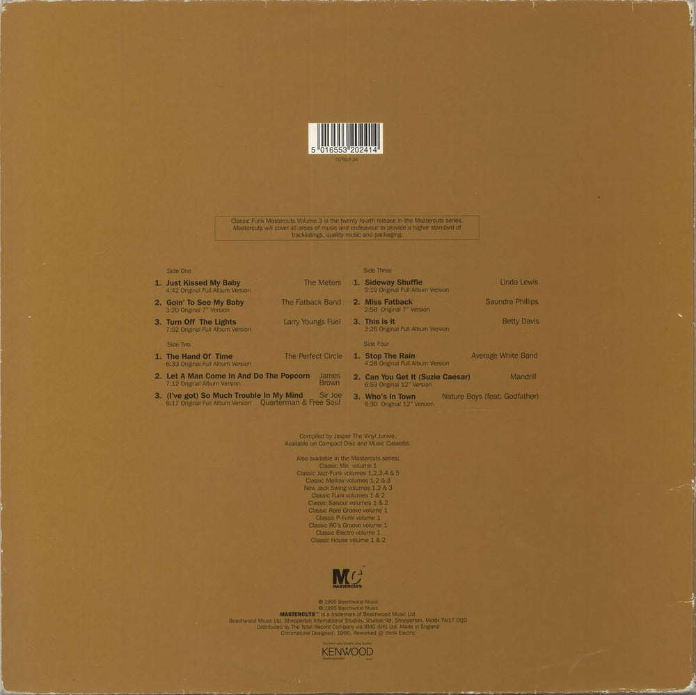 Various-Soul & Funk Classic Funk Mastercuts Volume 3 UK 2-LP vinyl record set (Double LP Album) 5016553202414